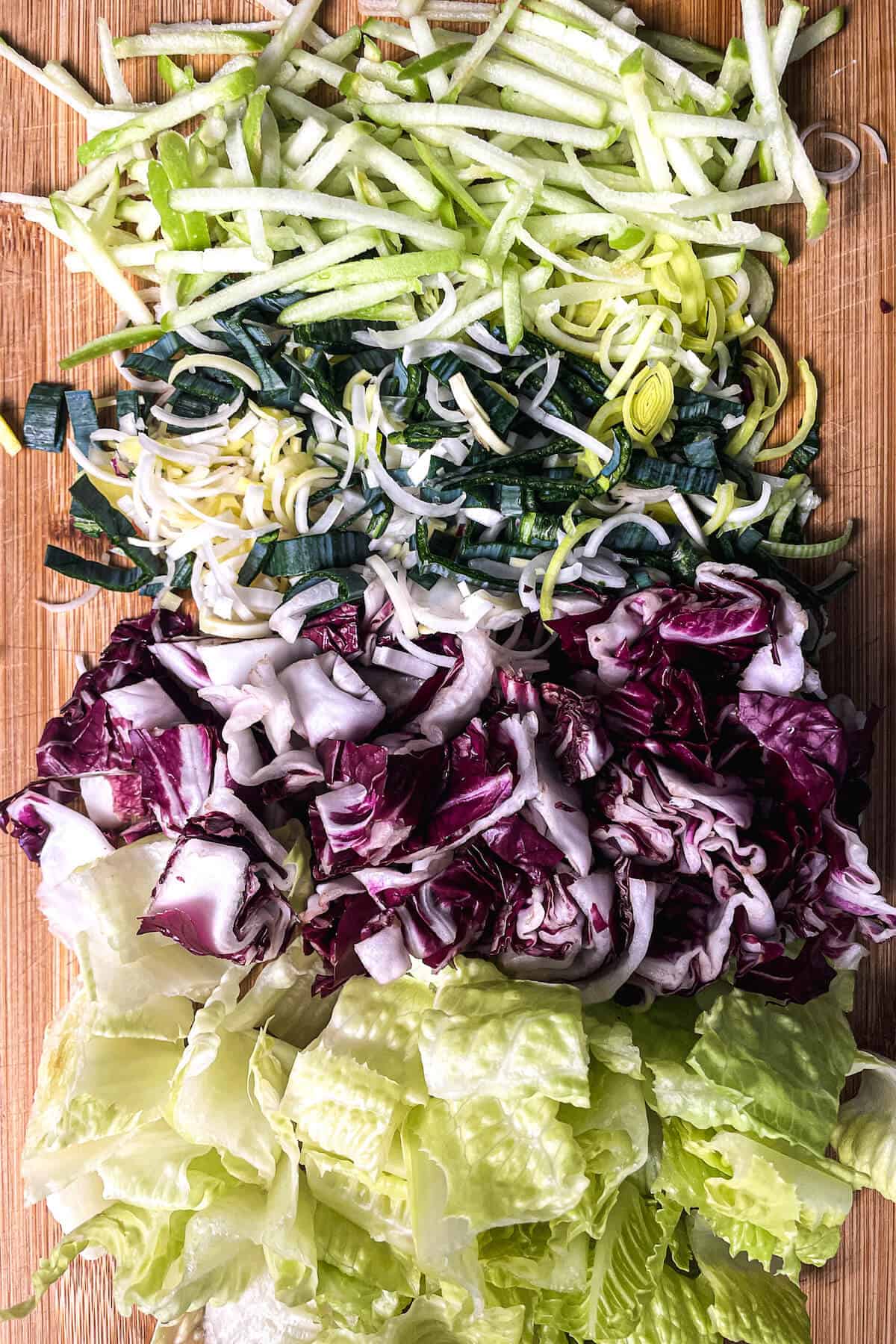 chopped salad ingredients