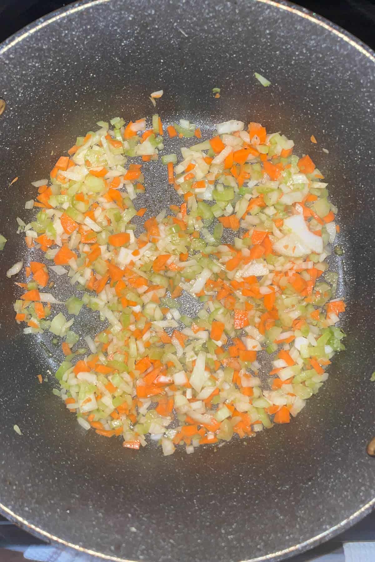 vegetables cooking in a pot