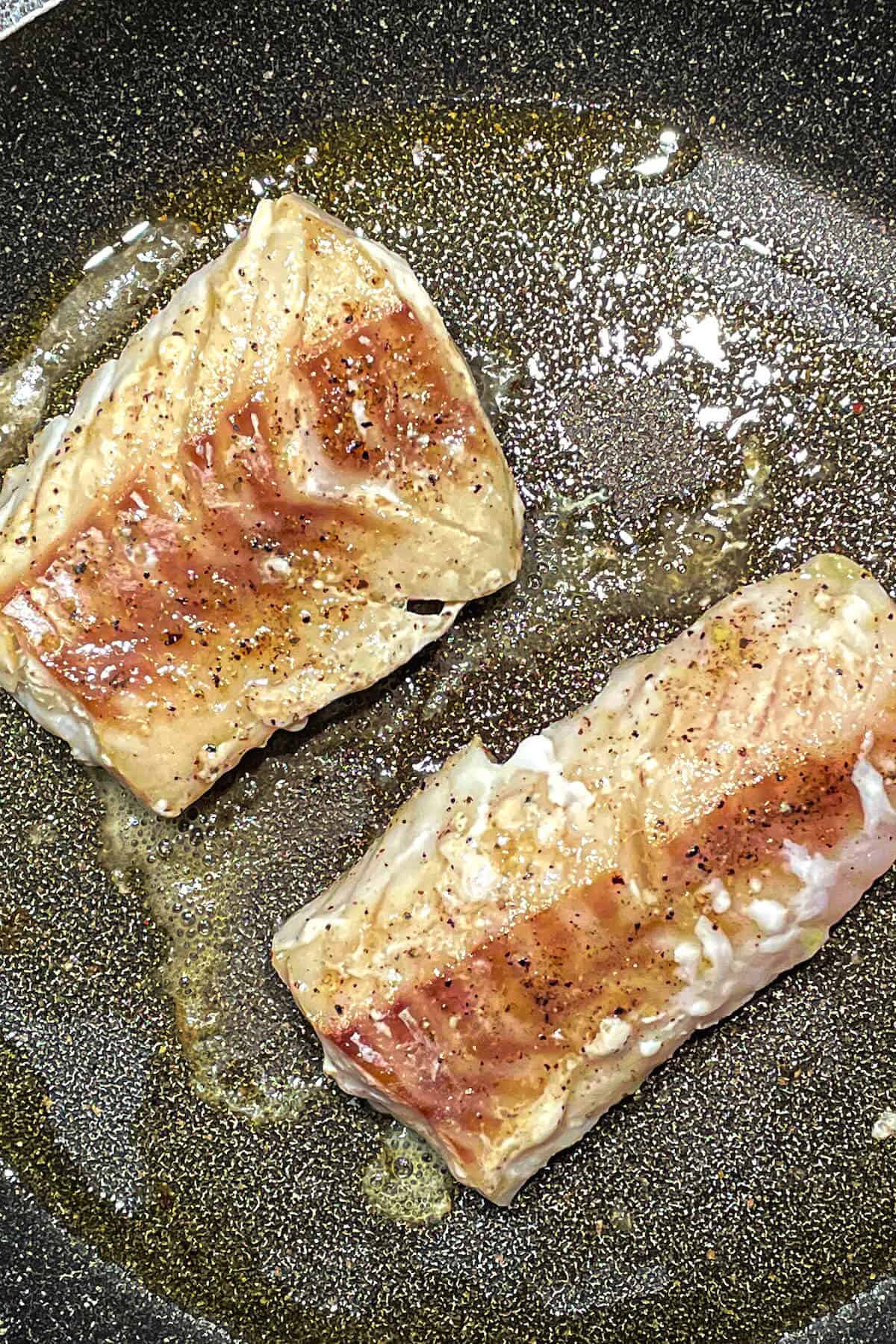 pan seared tuscan cod