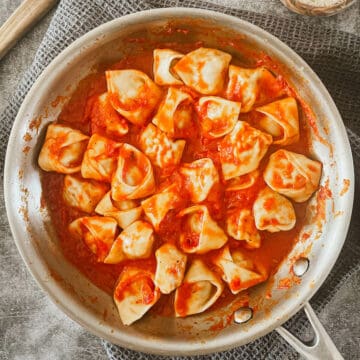 sausage and kale tortellini from scratch
